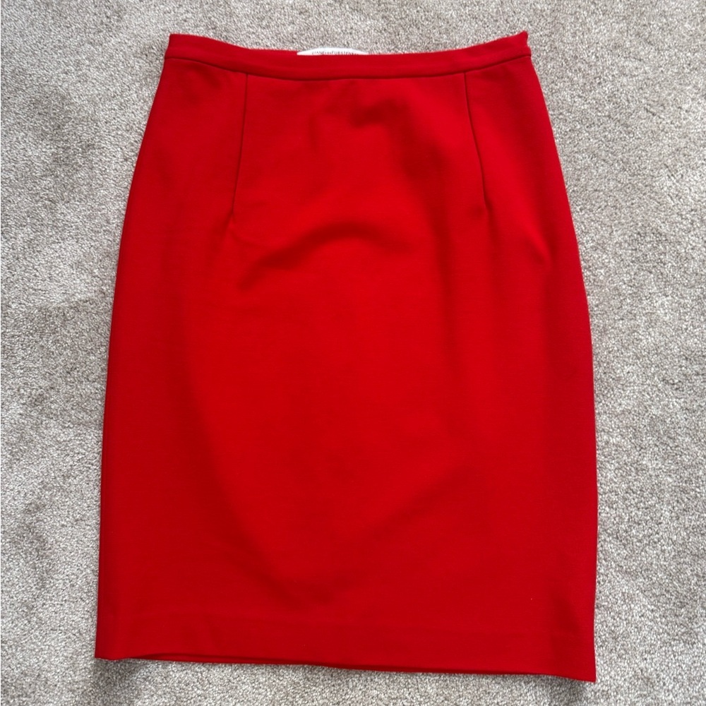 Diane Von Furstenberg - DVF - Cherry Red 🍒 Pencil Skirt - size 6 - Like New